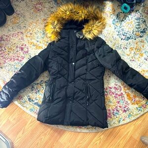 Steve Madden coat with removable faux fur hood